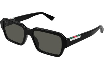 Okulary przeciwsłoneczne Gucci GG1887S 001 Prostokątne Czarne