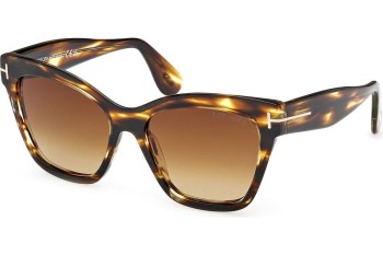 Solbriller Tom Ford Elvira FT1217 55F Cat Eye Havana