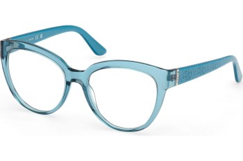 Okulary korekcyjne Guess GU50232 087 Kocie oczy Niebieskie