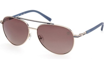 Okulary przeciwsłoneczne Timberland TB00039 32H Polarized Pilotki (Aviator) Złote