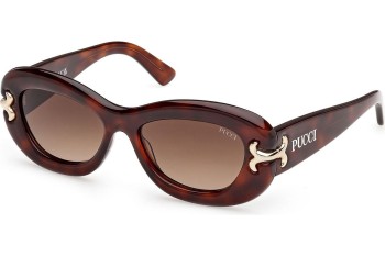 Solbriller Emilio Pucci EP0210 53F Oval Havana