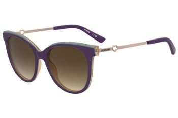 Ochelari de soare Love Moschino MOL085/S 6WY/DG Cat Eye Violeți