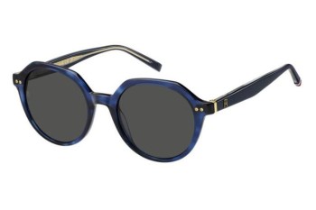 Ochelari de soare Tommy Hilfiger TH2212/S IPR/IR Rotunzi Albaștri