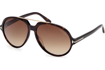 Okulary przeciwsłoneczne Tom Ford Aalto FT1210 52F Pilotki (Aviator) Havana Okulary przeciwsłoneczne Tom Ford Aalto FT1210 52F Pilotki (Aviator) Havana