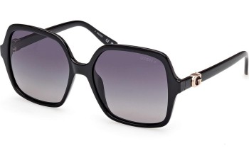 Ochelari de soare Guess GU00190 01D Polarized Pătrați Negri