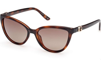 Okulary przeciwsłoneczne Guess GU00189 52H Polarized Kocie oczy Havana