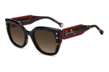 Okulary przeciwsłoneczne Carolina Herrera HER0312/S 086/HA Kocie oczy Havana