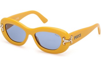 Ochelari de soare Emilio Pucci EP0210 39V Ovali Galbeni