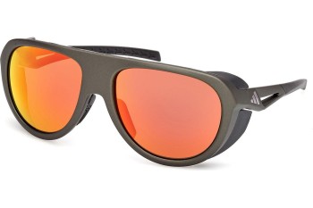 Okulary przeciwsłoneczne Adidas Sport SP0110 97L Pilotki (Aviator) Zielone