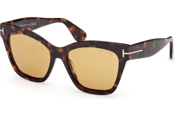 Zonnebril Tom Ford Elvira FT1217 52E Cat Eye Havana