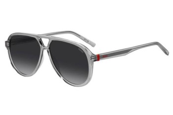Okulary przeciwsłoneczne HUGO HG1362/S KB7/9O Pilotki (Aviator) Szare