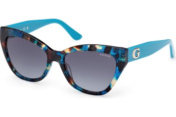 Okulary przeciwsłoneczne Guess GU00204 87P Kocie oczy Niebieskie