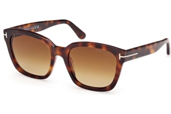 Solbriller Tom Ford Haylay FT1216 53F Firkantet Havana