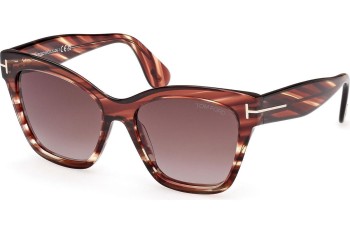 Solbriller Tom Ford Elvira FT1217 55T Cat Eye Havana