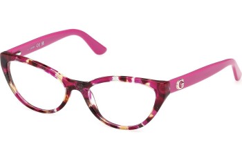 Okulary korekcyjne Guess GU50236 078 Kocie oczy Różowe