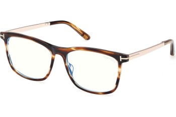 Brillen Tom Ford FT6038-B 055 Vierkant Havana