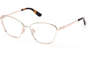 Okulary korekcyjne Guess GU50224 028 Kocie oczy Złote