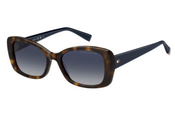 Okulary przeciwsłoneczne Tommy Hilfiger TH2225/S IPR/08 Kocie oczy Havana