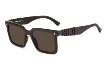 Okulary przeciwsłoneczne Dsquared2 ICON0025/S YZ4/70 Kwadratowe Brązowe