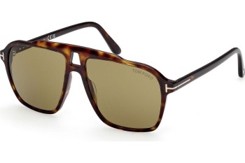 Okulary przeciwsłoneczne Tom Ford Autari FT1209 52N Kwadratowe Havana