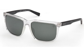 Okulary przeciwsłoneczne Timberland TB00037 26R Polarized Kwadratowe Przezroczyste