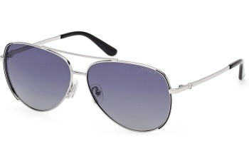 Okulary przeciwsłoneczne Guess GU00193 10D Polarized Pilotki (Aviator) Srebrne