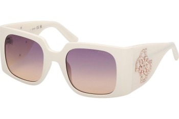 Okulary przeciwsłoneczne Guess GU00201-H 21Z Kwadratowe Białe