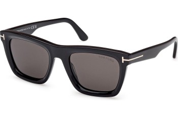 Zonnebril Tom Ford Lelio FT1207 01A Vierkant Zwart