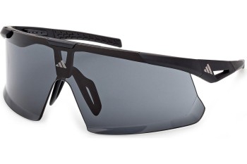 Okulary przeciwsłoneczne Adidas Sport Dunamis Evo SP0106 02A Pojedyncze | Shield Czarne Okulary przeciwsłoneczne Adidas Sport Dunamis Evo SP0106 02A Pojedyncze | Shield Czarne