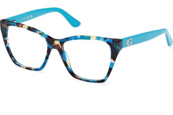 Okulary korekcyjne Guess GU50235 087 Kwadratowe Niebieskie