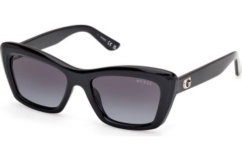 Okulary przeciwsłoneczne Guess GU00195 01B Kocie oczy Czarne