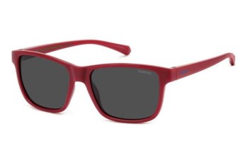 Слънчеви очила Polaroid Junior PLD8067/S C9A/M9 Polarized Квадратни Червена