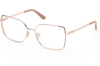 Okulary korekcyjne Guess GU50223 059 Kocie oczy Złote