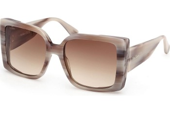 Okulary przeciwsłoneczne Max Mara Hinge MM0131 20F Kocie oczy Brązowe