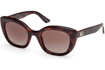 Okulary przeciwsłoneczne Guess GU00196 52F Kocie oczy Havana