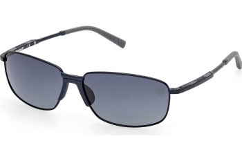 Слънчеви очила Timberland TB00041 91D Polarized Правоъгълни Синя