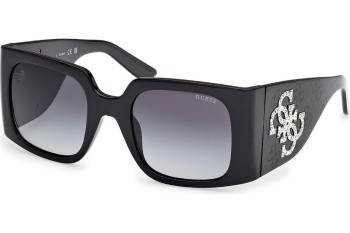 Okulary przeciwsłoneczne Guess GU00201-H 01B Kwadratowe Czarne