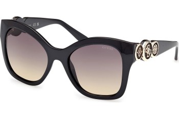 Ochelari de soare Guess GU00197 05B Cat Eye Negri