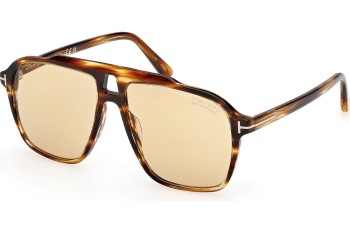 Okulary przeciwsłoneczne Tom Ford Autari FT1209 56E Kwadratowe Havana