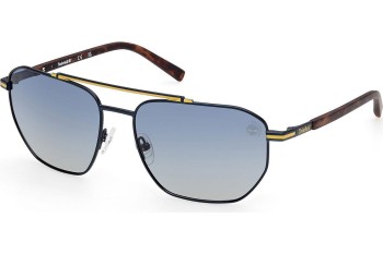 Solbriller Timberland TB00038 91D Polarized Firkantet Blå