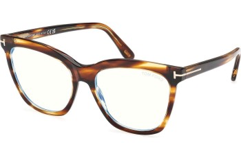 Brillen Tom Ford FT6042-B 055 Cat Eye Havana