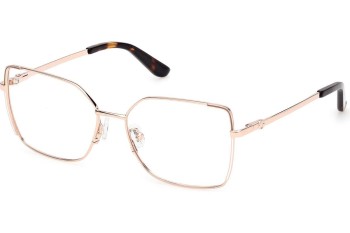 Okulary korekcyjne Guess GU50223 028 Kocie oczy Złote