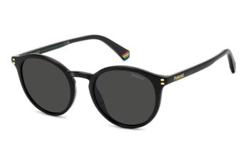 Okulary przeciwsłoneczne Polaroid PLD6233/S 807/M9 Polarized Okrągłe Czarne