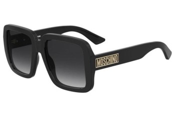 Okulary przeciwsłoneczne Moschino MOS180/S 807/9O Kwadratowe Czarne