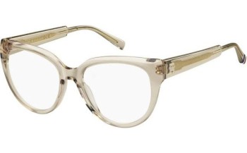 Okulary korekcyjne Tommy Hilfiger TH2210 10A Kocie oczy Beżowe