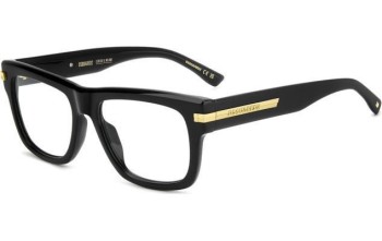 Okulary korekcyjne Dsquared2 D20163 807 Kwadratowe Czarne