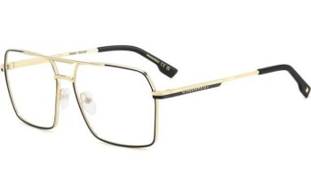 Okulary korekcyjne Dsquared2 D20157 0NZ Kwadratowe Czarne