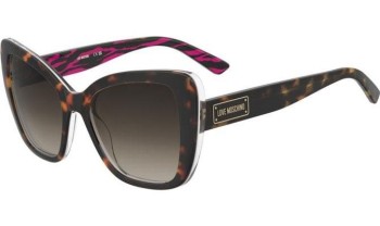 Okulary przeciwsłoneczne Love Moschino MOL083/S 2VL/HA Kocie oczy Havana Okulary przeciwsłoneczne Love Moschino MOL083/S 2VL/HA Kocie oczy Havana