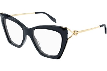 Okulary korekcyjne Alexander McQueen AM0376O 002 Kocie oczy Niebieskie