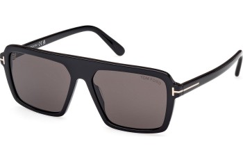 Napszemüvegek Tom Ford Vincent FT1176 01A Szogletes Fekete